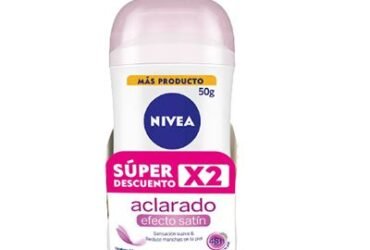 2 Desodorante NIVEA Barra ACLARADO NATURAL 50gr