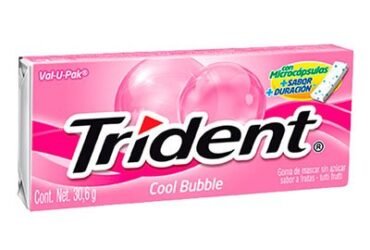 TRIDENT COOL BUBBLE 6 Piezas