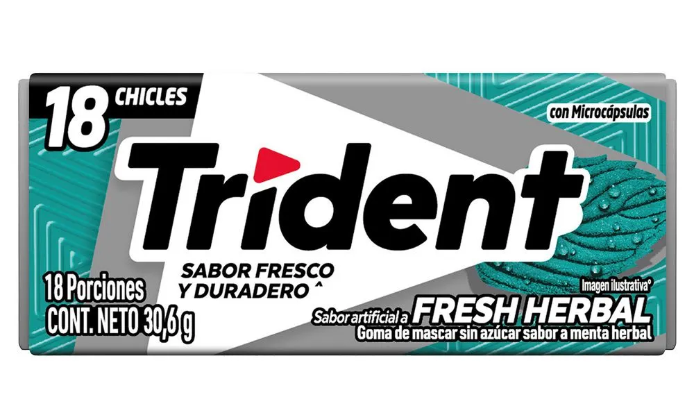 TRIDENT FRESHERBAL 18 Piezas