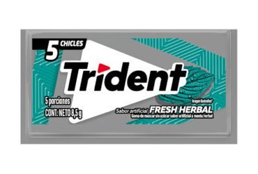 TRIDENT FRESH HERBAL 5 Piezas