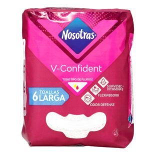 Toallas NOSOTRAS V-CONFIDENT LARGA 6Unds