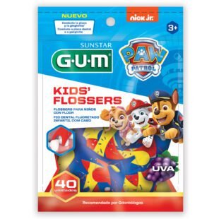 KIDS FLOSSERS GUM PAW PATROL 40 Unds