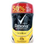 2 Desodorante REXONA Barra MEN V8 50gr H