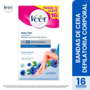 VEET BANDAS PIEL SENSIBLE PG12LL16