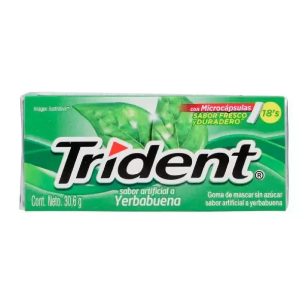 TRIDENT YERBABUENA 3 Piezas