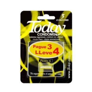 Preservativos TODAY PUNTO G PG.3 LL.4