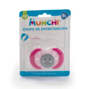 Chupo MUNCHI ENTRETENCION Silicona con tapa