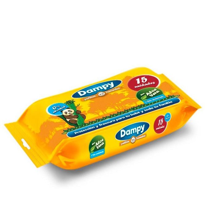 Pañitos Húmedos DAMPY x 15 Unidades