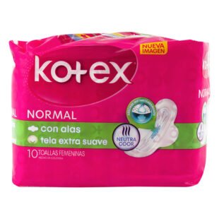 Toallas KOTEX Normal Tela 10 Unds