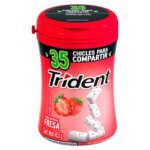 TRIDENT Botella X 35 Chicles Fresa 45,5gr