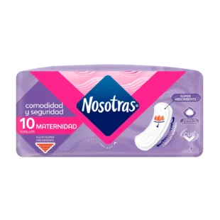 Toallas NOSOTRAS Maternidad Tela 10 Unds