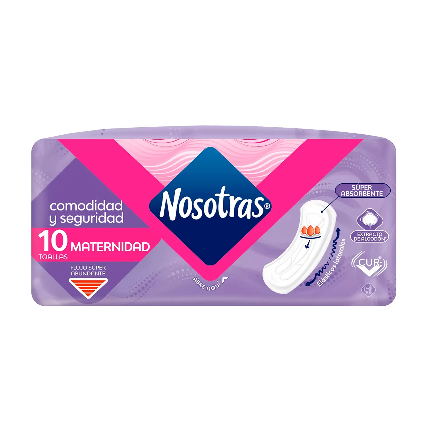 Toallas NOSOTRAS Maternidad Tela 10 Unds