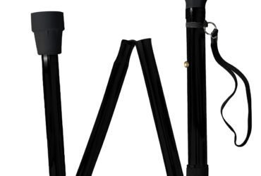 Baston Plegable Empuñadura en T Color Negro