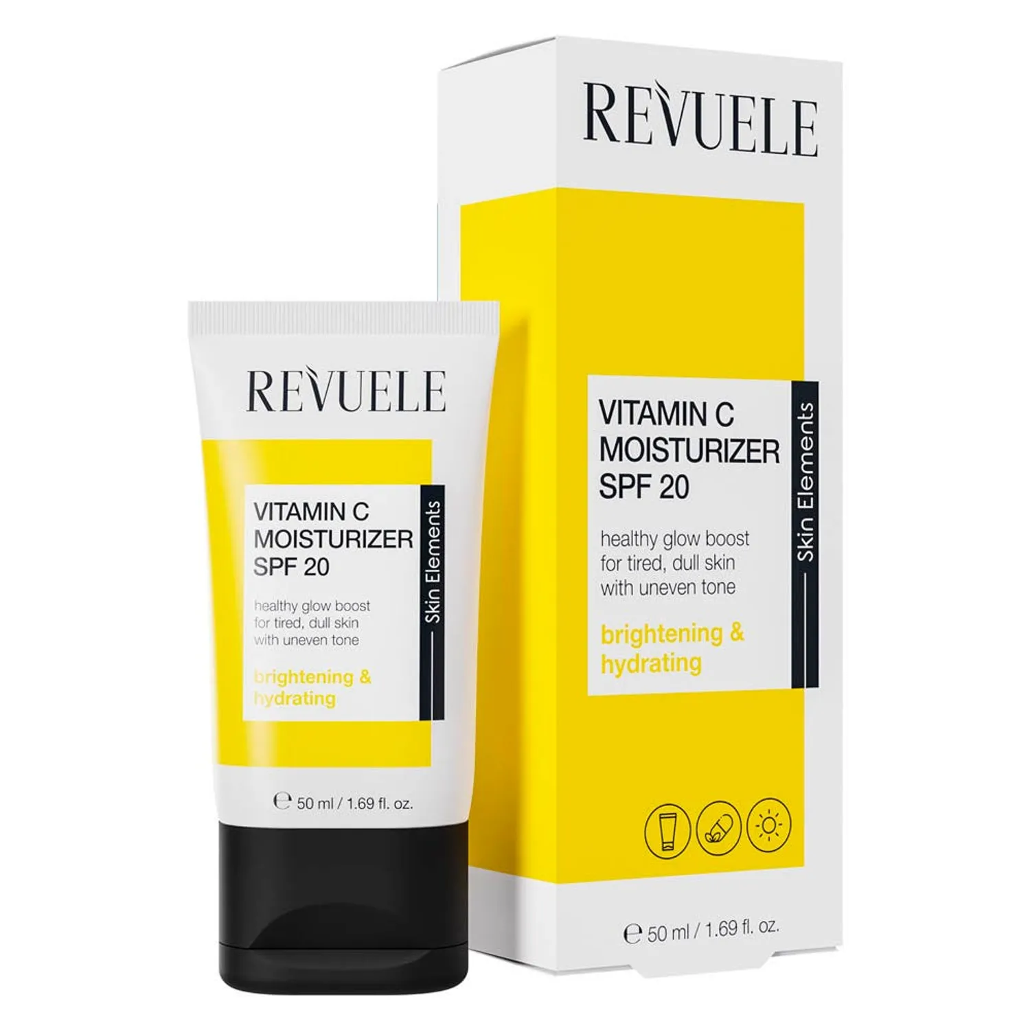 Crema Facial Hidratante Vitamina C SPF 20 50mL REVUELE