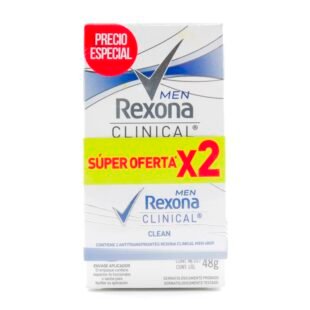 DESODORANTE REXONA CLINICAL MEN DUO PACK 48GR