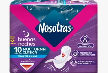TOALLAS NOSOTRAS NATURAL BUENAS NOCHES 10 UNDS