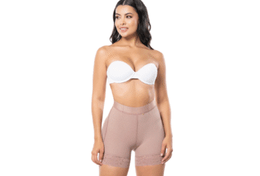 FAJA SHORT EN POWERNET CON ELASTICO EN CINTURA COLOR COCOA TALLA M34