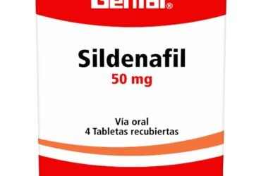 SILDENAFIL 50 MG 4 TABLETAS GF