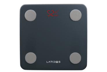BALANZA CON MONITOR DE GRASA Y BLUETOOT LATIDOS