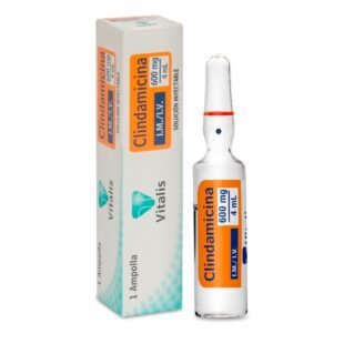 CLINDAMICINA 600 MG/4 ML 1 AMPOLLA VT