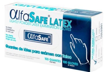 GUANTE EXAMEN ALFA LATEX 100 UND XS