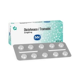 DICLOFENACO + TRAMADOL 25/25 MG 20TBS MK