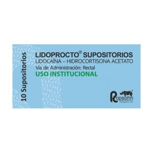 LIDOPROCTO 10 SUPOSITORIOS(3%+)