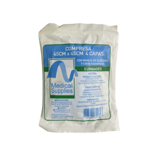 COMPRESA 45CM X 45CM 4 CAPAS MEDICAL SUPPLIES