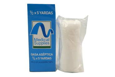 GASA TEJIDA NO ESTERIL IMP 1/2X5