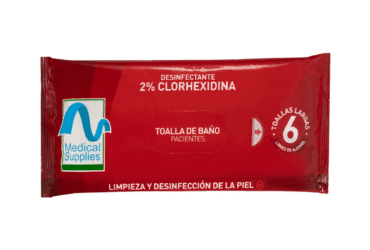 TOALLA DE BAÑO CLORHEXIDINA 2%