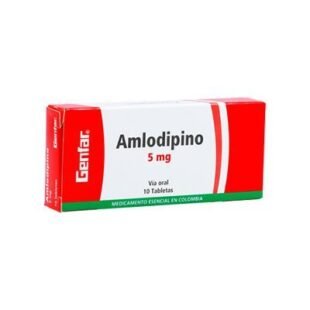 AMLODIPINO 5 MG 10 TABLETAS GF