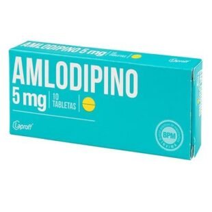 AMLODIPINO 5 MG 10 TABLETAS LP