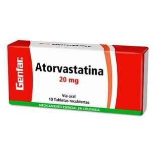 ATORVASTATINA 20 MG 10 TABLETAS GF