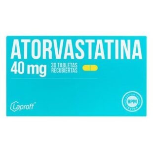 ATORVASTATINA 40 MG 30 TABLETAS LP