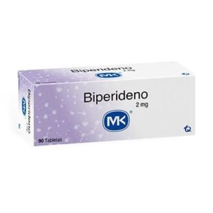 BIPERIDENO 2 MG 90 TABLETAS. MK