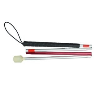 BASTÓN DE INVIDENTE PLEGABLE CON TAPÓN GIRATORIO KP