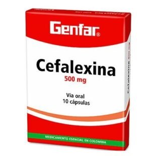 CEFALEXINA 500 MG 10 CAPSULAS GF