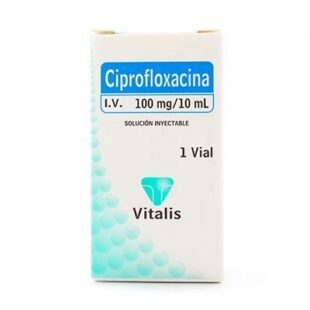 CIPROFLOXACINA 100MG/10 ML 1 AMPOLLA VT