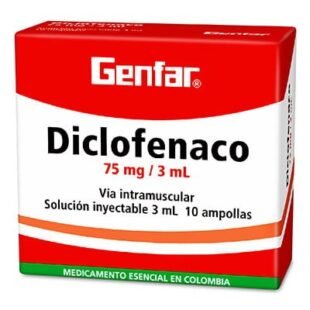 DICLOFENACO 75 MG 10  AMPOLLAS GF