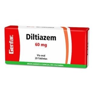 DILTIAZEM 60 MG 20 TABLETAS GF