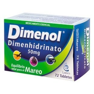 DIMENOL 50 MG 72 TABLETAS