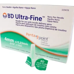 AGUJA PARA PEN 32G 4 MM CAJA X100 5B