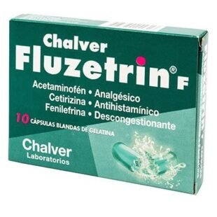 FLUZETRIN F 500 MG 10 CAPSULAS CBG