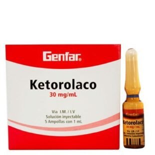 KETOROLACO INYECTABLE 30MG/M 5AMP. GF