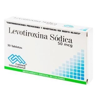 LEVOTIROXINA 50 MCG 30 TABLETAS PC
