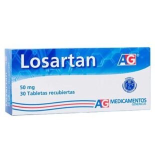 LOSARTAN 50 MG 30 TABLETAS AG