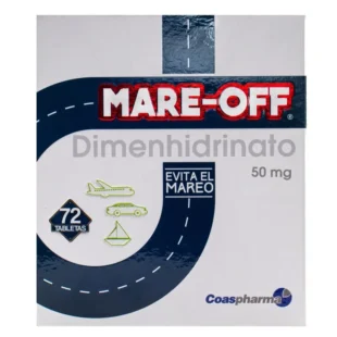MARE OFF 50 MG CAJA 72 TABLETAS COA