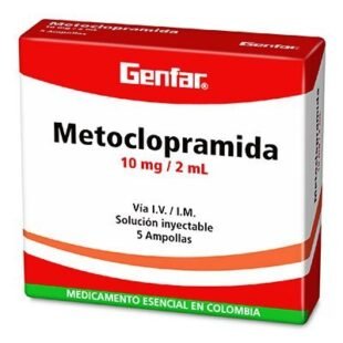 METOCLOPRAMIDA 10 MG 2 ML 5 AMPOLLAS GF