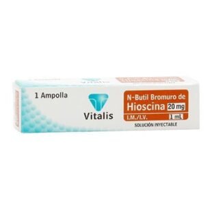 N-BUTIL BROMURO 20MG/1ML 1 AMPOLLA VT