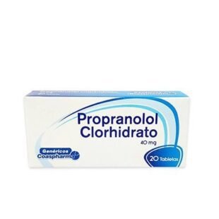 PROPANOLOL 40 MG 20 TABLETAS COA
